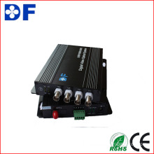 4CH Video + 1CH RS485 Data Optical Video Converter
